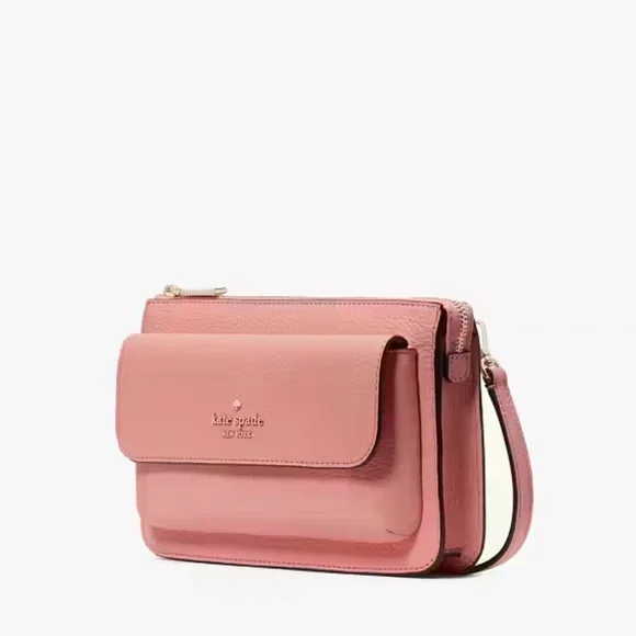 Kate Spade ♠️ Leila Small Crossbody Pink - Picture 3 of 5